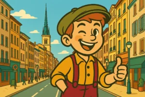 Marcus, la mascotte du site Le Petit Beaujolais