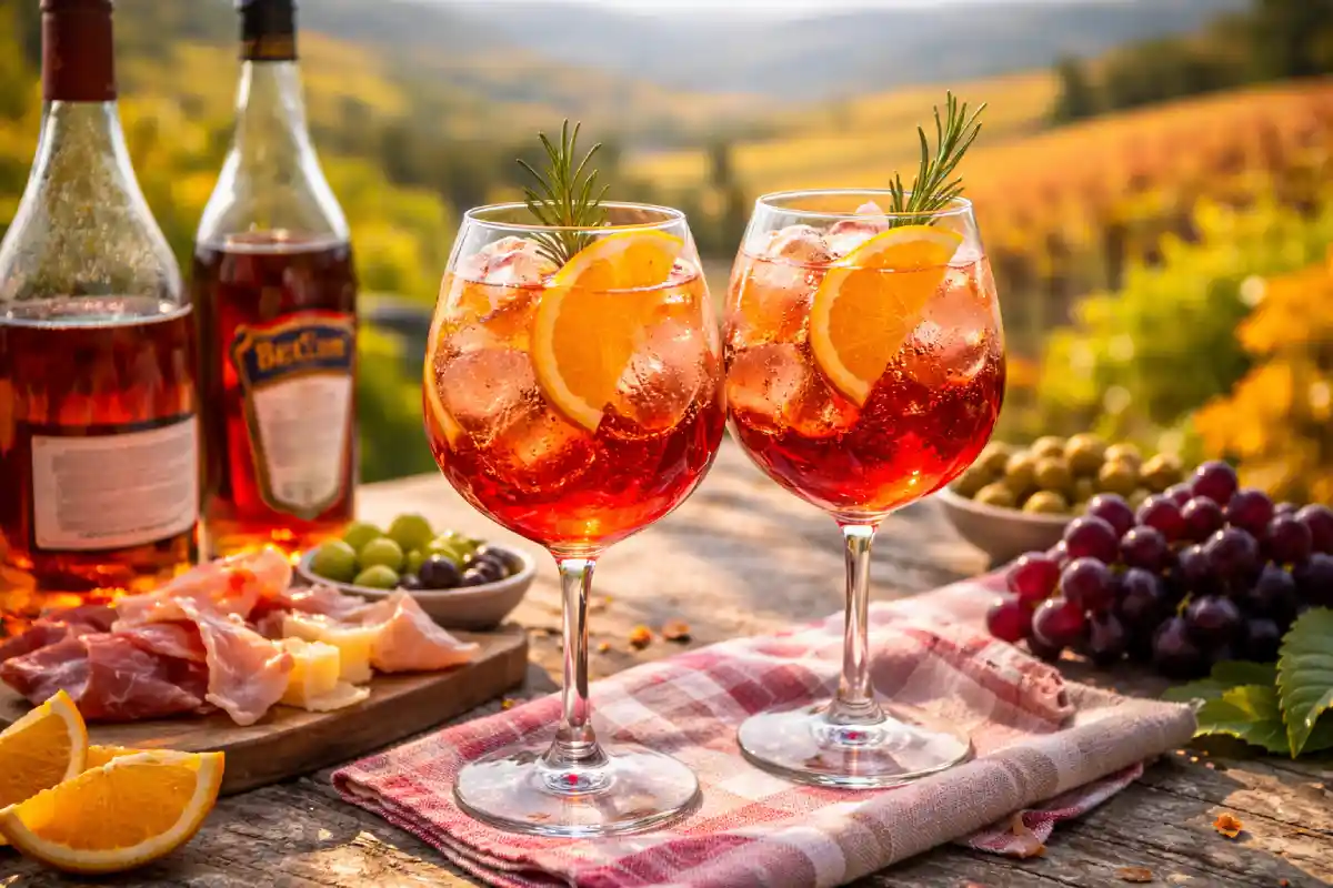 Beaujolais Spritz - cocktail pétillant au vin du Beaujolais façon apéritif italien