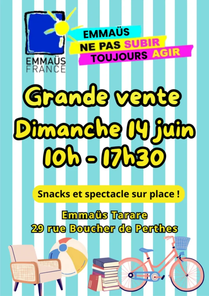 Grande vente Emaus Tarare Juin 2026