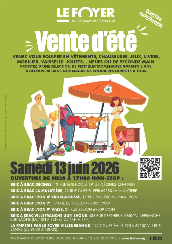 Vente d'été au foyer notre dame